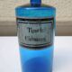 Old Blue Glass Apothecary Jar - Tinct: Cinamm