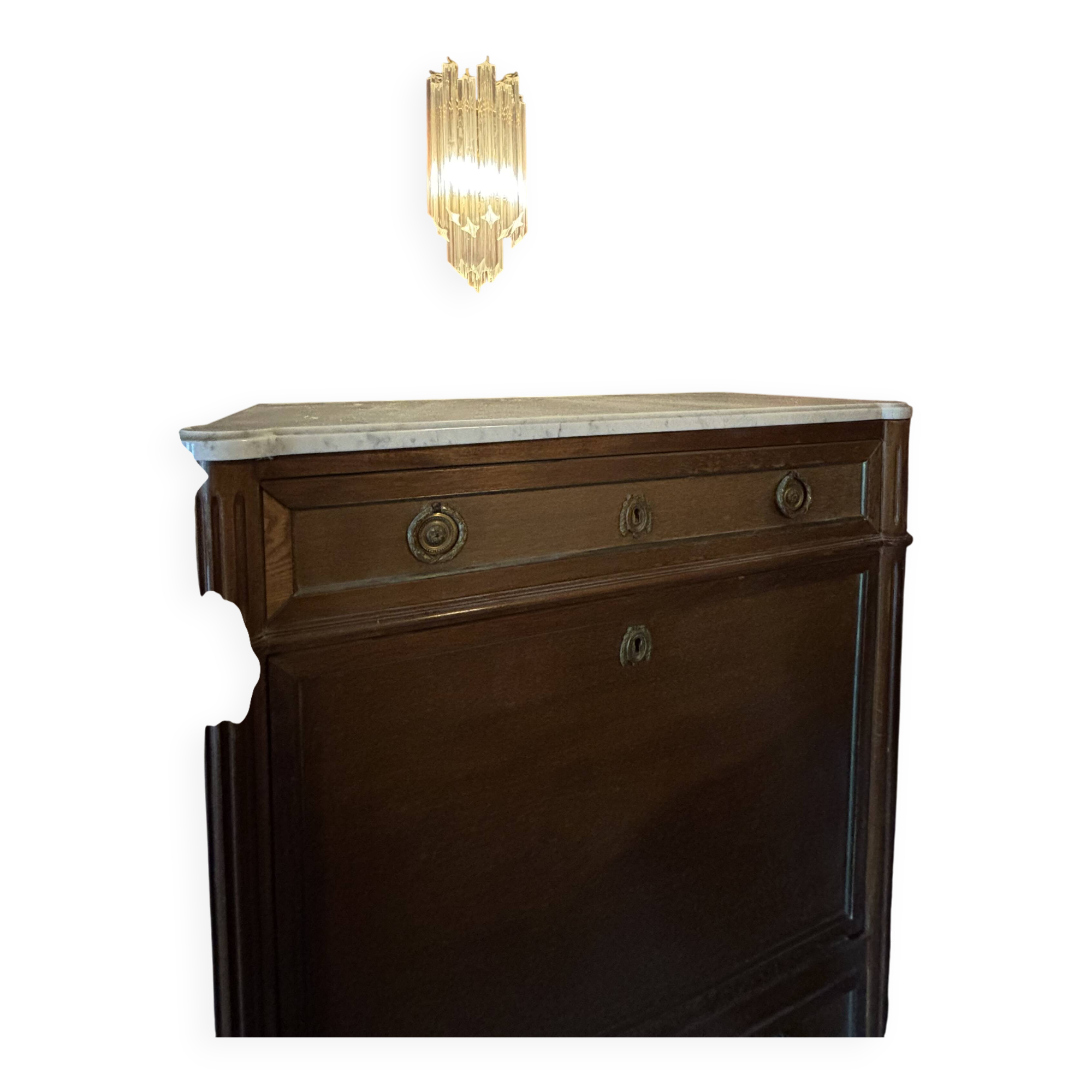 Secrétaire Louis XV en bois massif