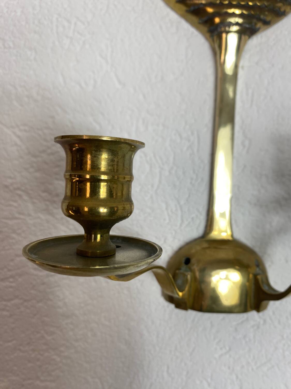 Solid Brass Zoomorphic Rooster Wall Candle Holder