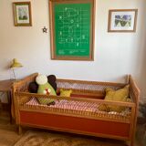 Vintage rattan bed for baby/child