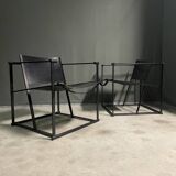 Pair of Radboud van Beekum FM62 Easy Chairs. Pastoe 1980