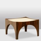 Paire de bouts de canapé ou tables basses en palissandre. Années 1970