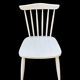 Série de 4 chaises vintage en bois massif style Scandinave