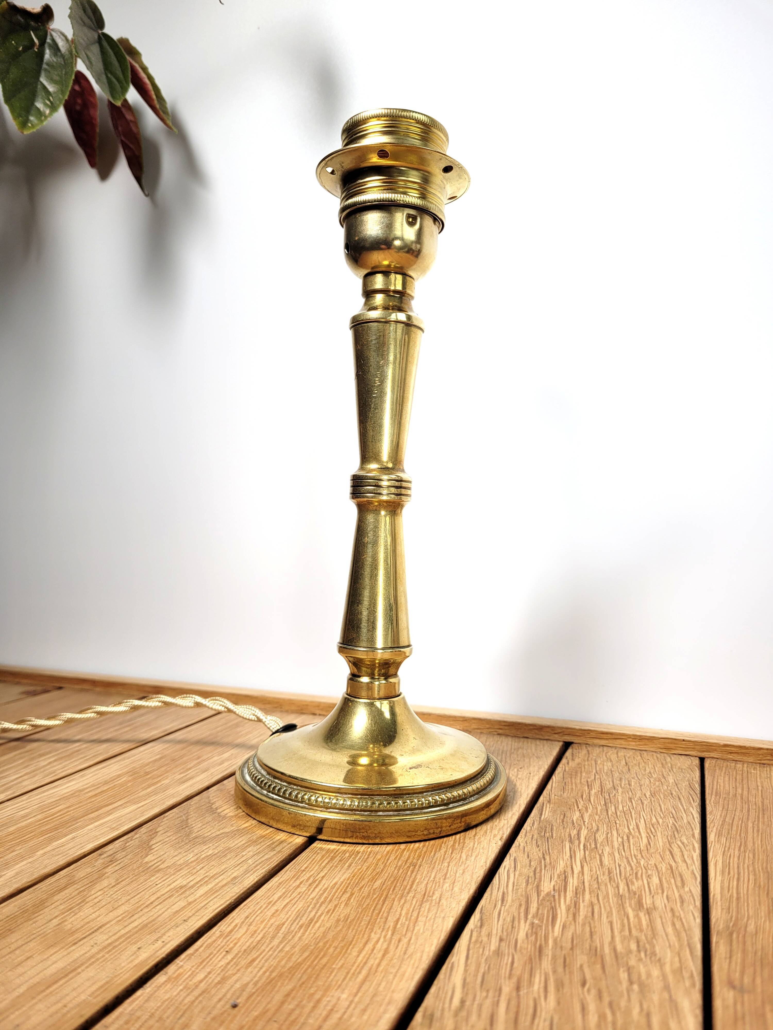 Brass lamp foot