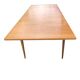 Blonde wooden table with extensions, vintage 1960s.