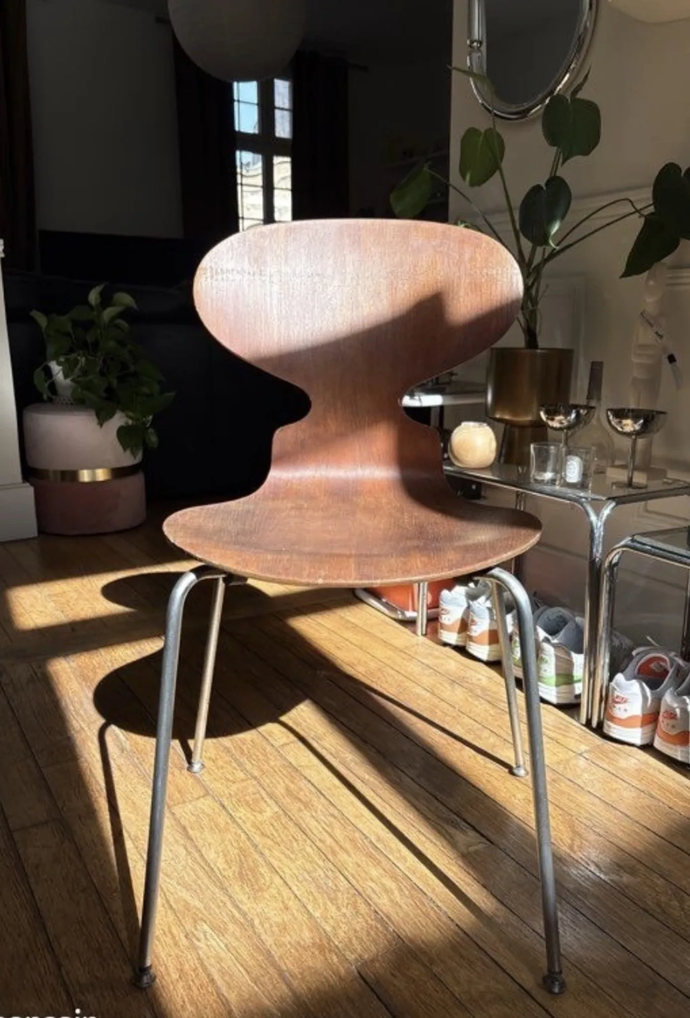 Set of 4 chairs by Fritz Hansen - Arne Jacobsen - vintage Scandinavian
