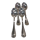 4 silver-plated metal soup spoons by Christofle Malmaison