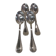 4 silver-plated metal soup spoons by Christofle Malmaison
