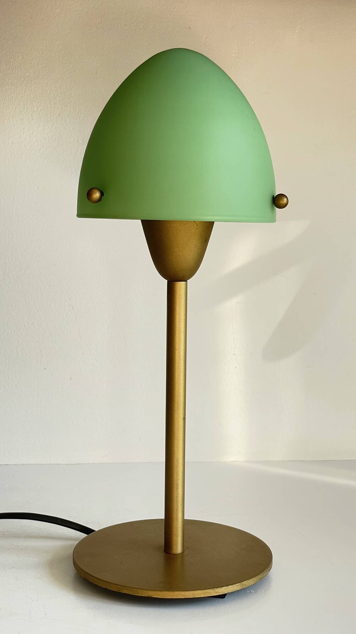 Mushroom lamp sce opaline glass vintage