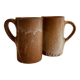Lot de 2 tasses en grès vintage