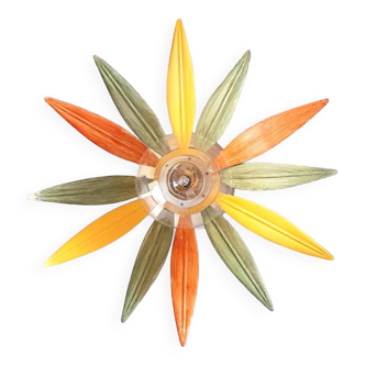 70s flower wall or ceiling light