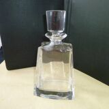 Bohemian crystal whiskey decanter Flat model