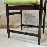 Six chaises des années 50 - bois verni