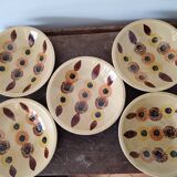 5 Gien soup plates