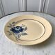 set of 4 dessert plates blue flowers Saint-Amand years 30-40