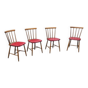 4 chaises à fuseaux
