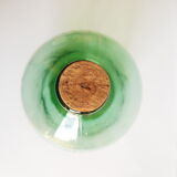 Vintage Ayelense Green Glass Demijohn
