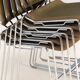 Set of 7 stackable Matrix chairs, Thomas Tolleson, 1970s, USA