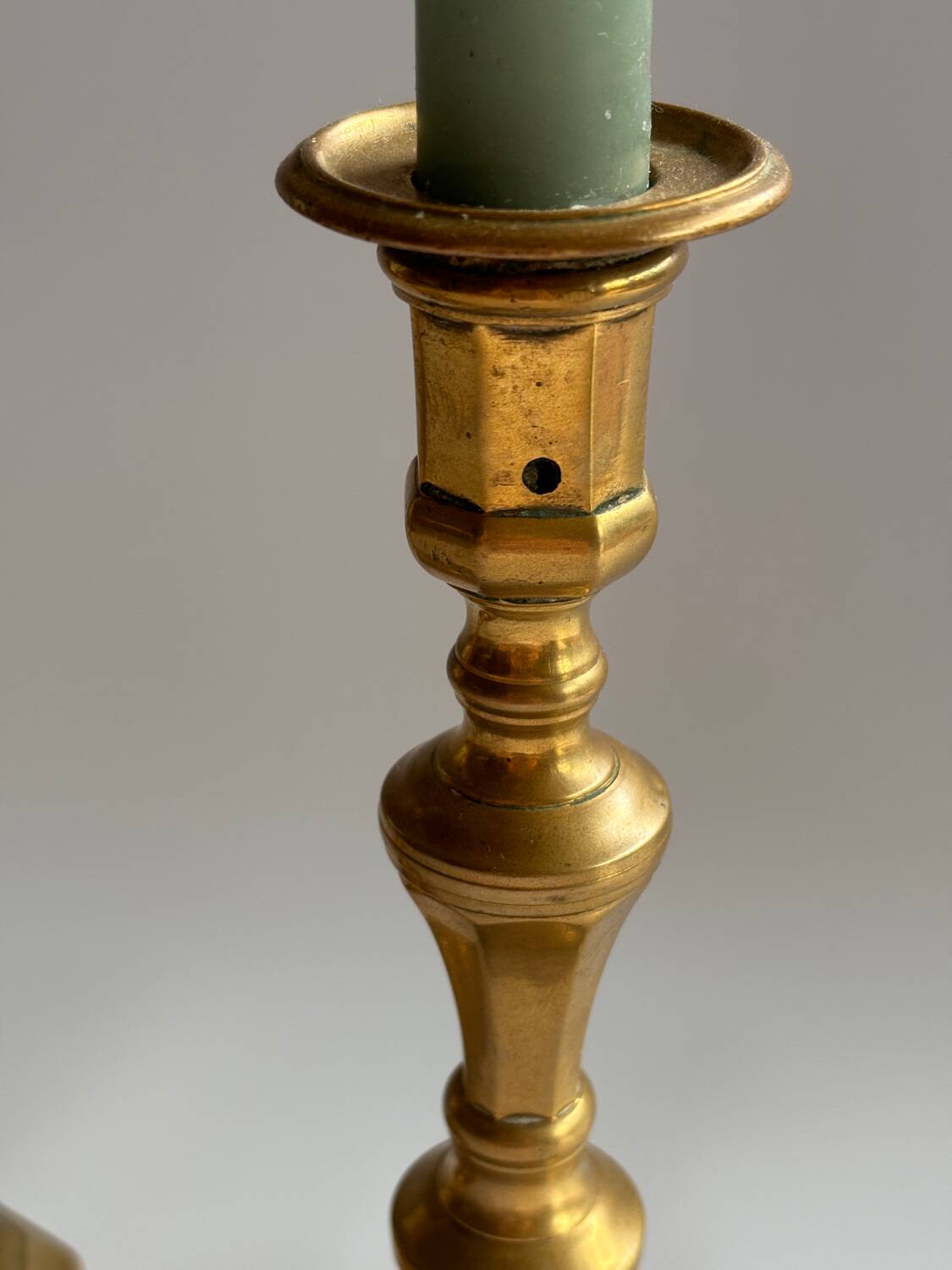 Brass candle holders