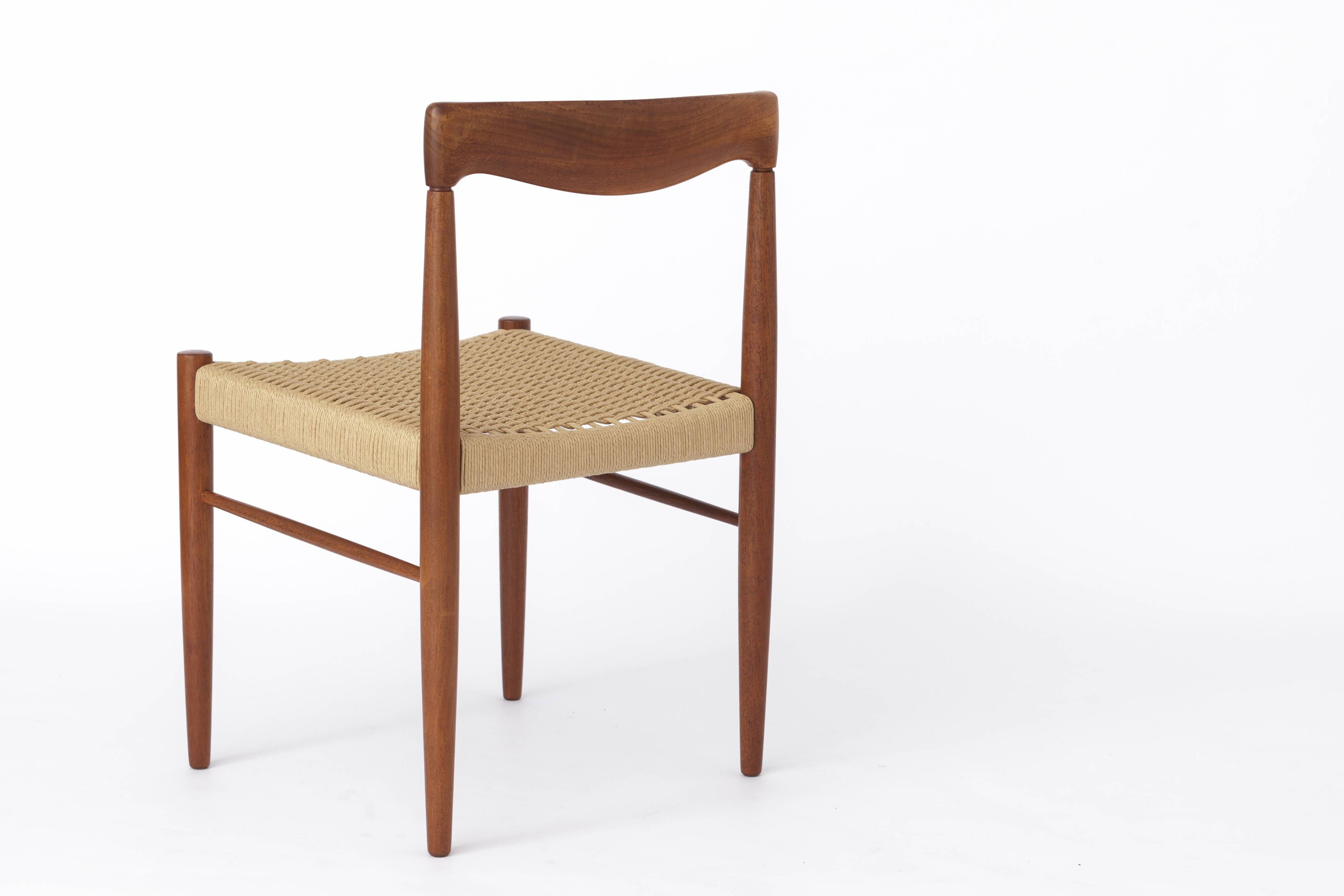 1 of 2 Vintage Dining Chairs by H.W.Klein for Bramin, Denmark, 1960s
