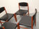 Set of 4 danish dining chairs in teak
