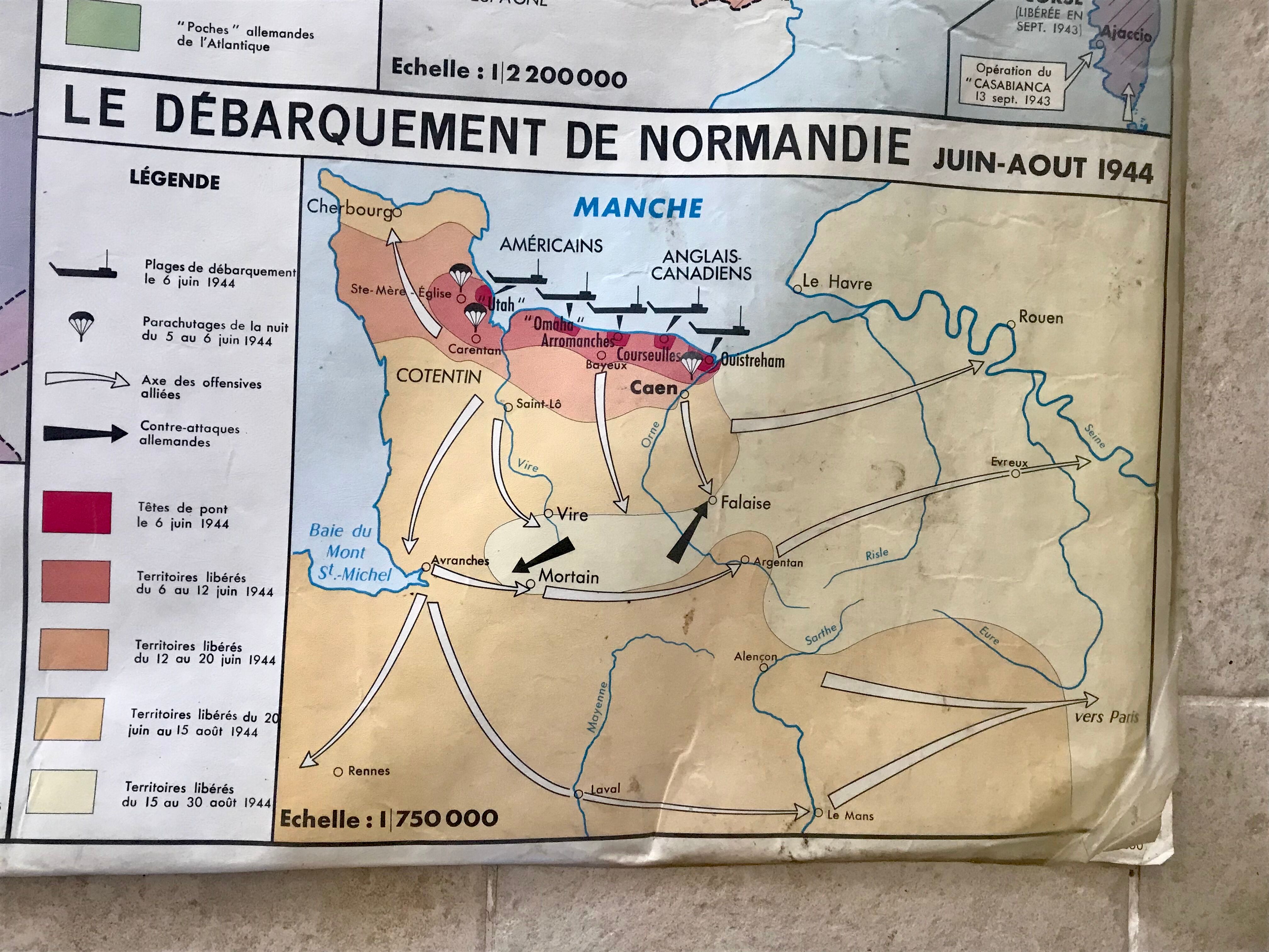 School poster School Map War 1939 1945