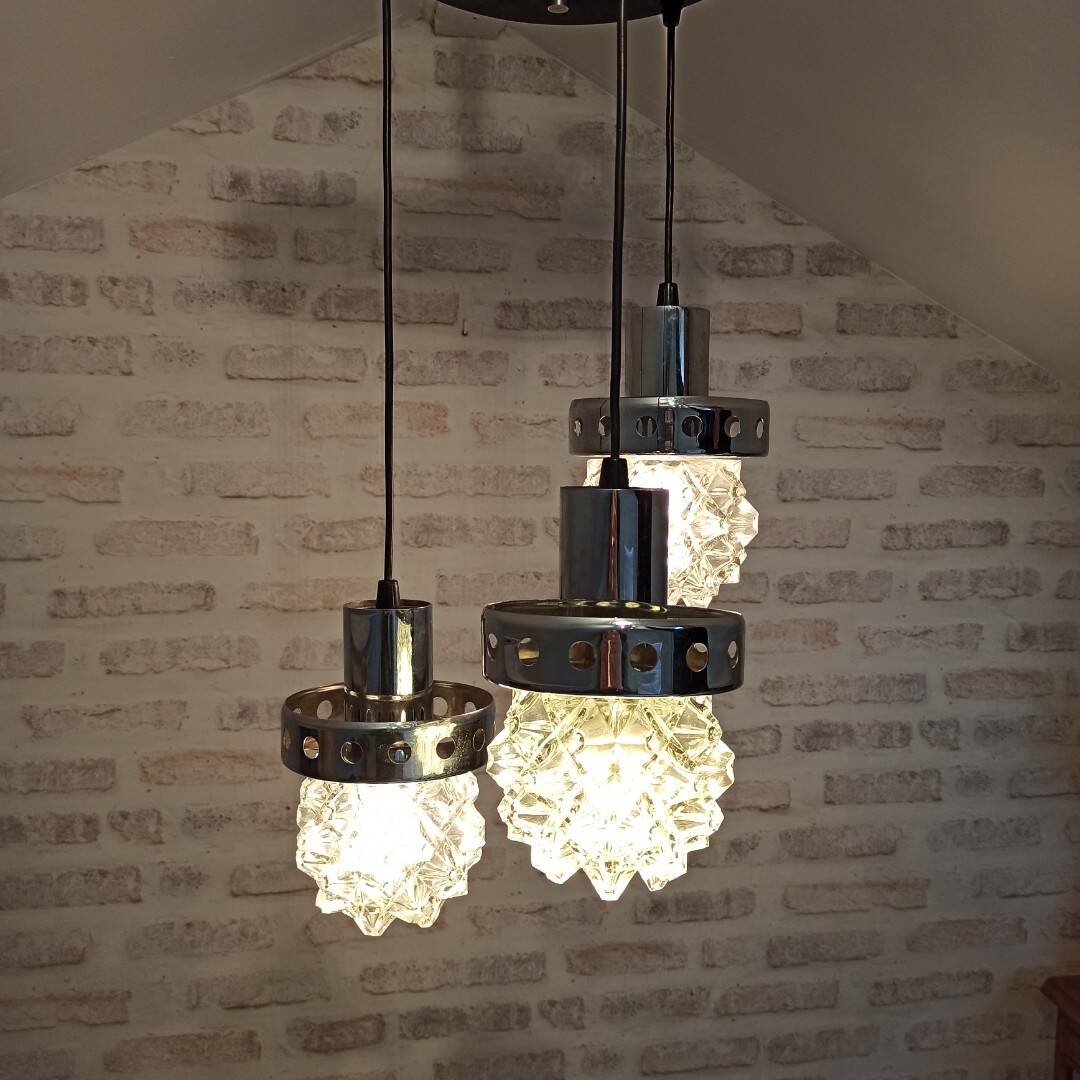 Vintage waterfall pendant light