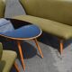Sculptural sofa and 2 armchairs fifties sofa set