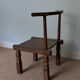 Handcrafted low chair in solid wood – Ivory Coast