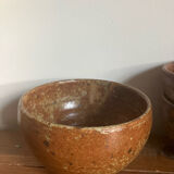 3 stoneware bowls
