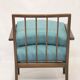 Art Deco curved wood armchair, 1950