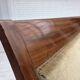 1950s, 2 seater Danish highback sofa, furniture velour, laqered teak wood.
