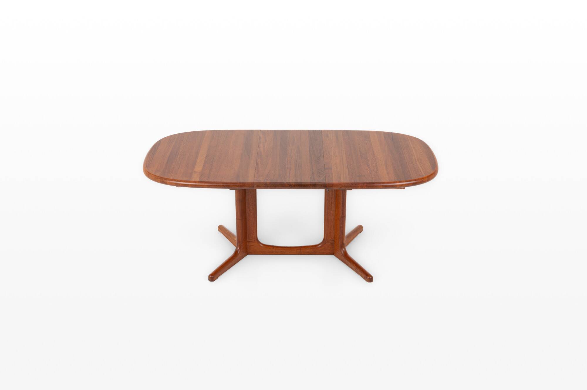 Extendable Solid Teak Dining Table from Glostrup Møbelfabrik, 1960s