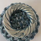 Round braided ceramic bowl by Pichon Uzés