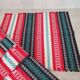 Set of 6 Catalan fabric napkins 48 x 42 cm red black green white
