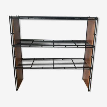 Wooden and metal shelf