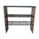 Wooden and metal shelf