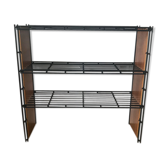 Wooden and metal shelf