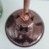 Antique workshop suspension in black metal