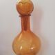 Demijohn glass vase in amber amber gold