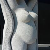 Totem Sculpture "Maternity" in cellular concrete - 2020s