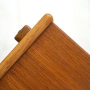 Vintage nightstands signed AB Carlstrom with drawer and magazine rack