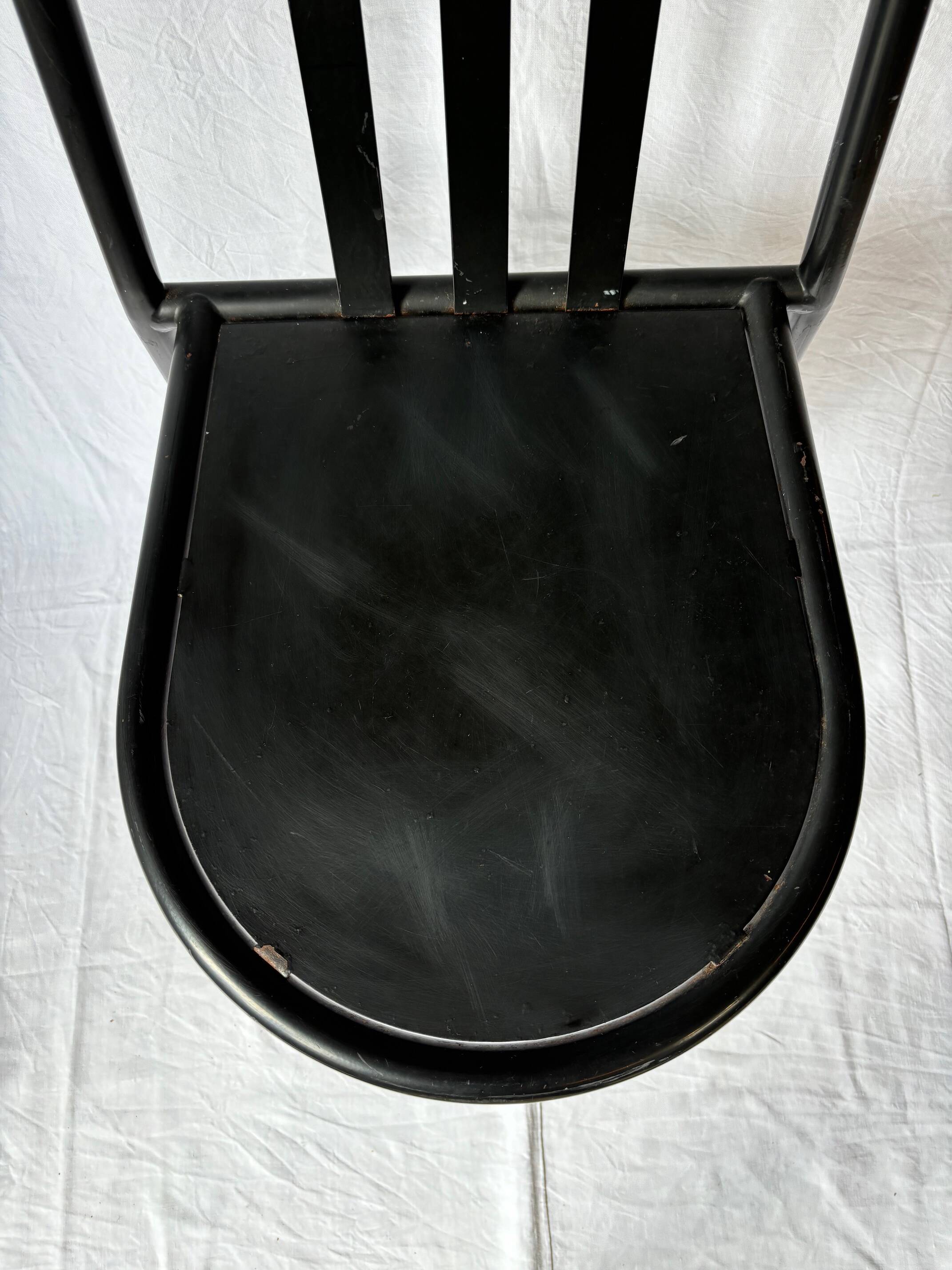 6 Rober Mallet Stevens Black chairs