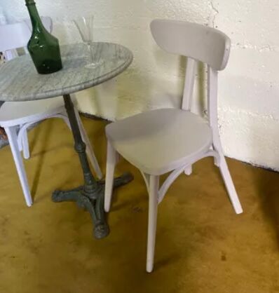 Duo of bistro chairs