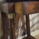 Console in mahogany and marble, Empire period