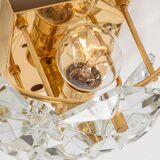 pair of crystal wall lights by Kinkeldey, Germany, 1970s.