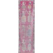 Vintage Turkish rug from Oushak, hand-woven 98x310 cm