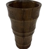 Vintage umbrella holder wooden basket storage 1960 minimalist design