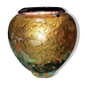 Vase en verre Jean Claude Novaro avec incrustations d’or