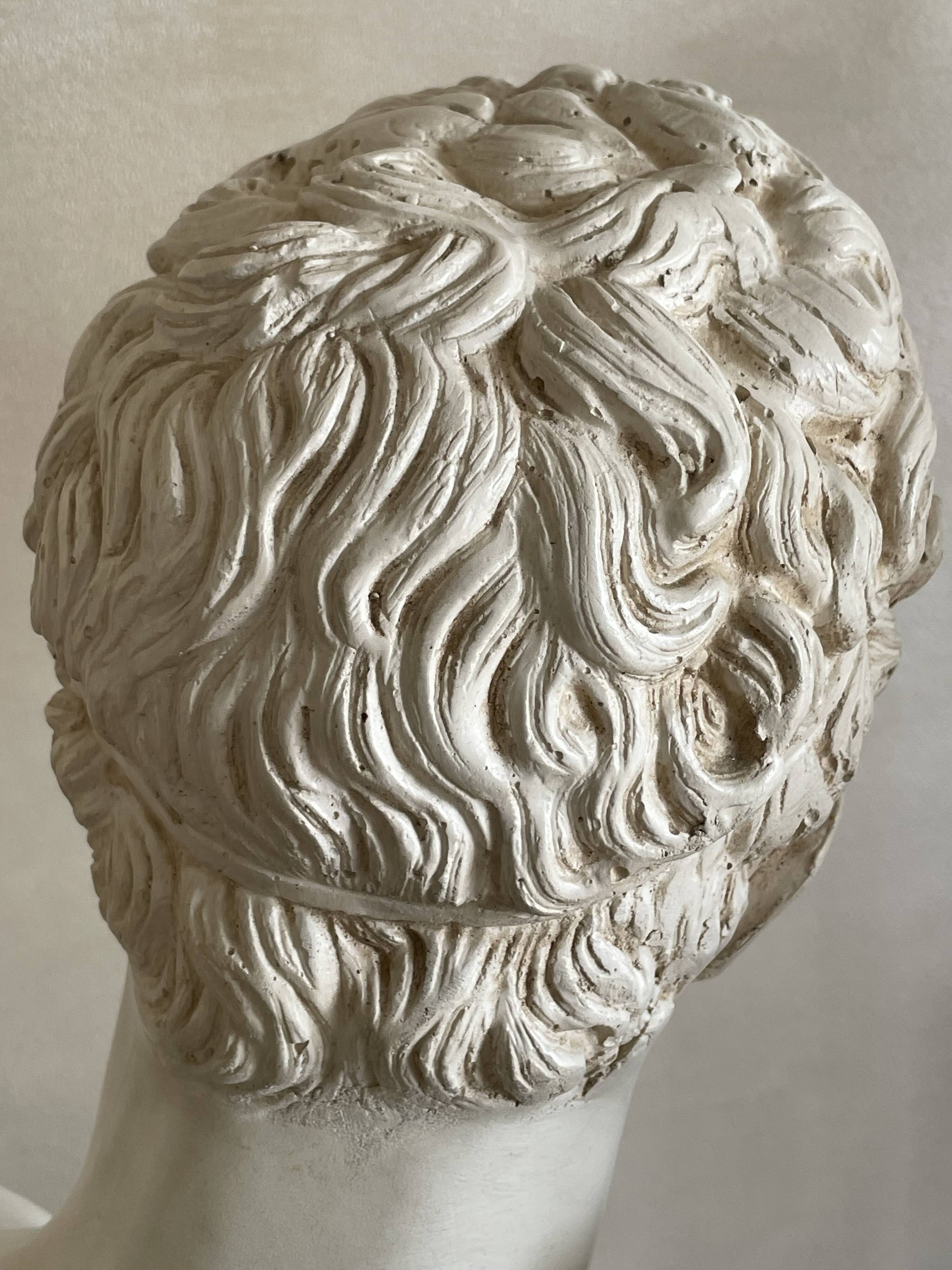 Large Hermes plaster bust